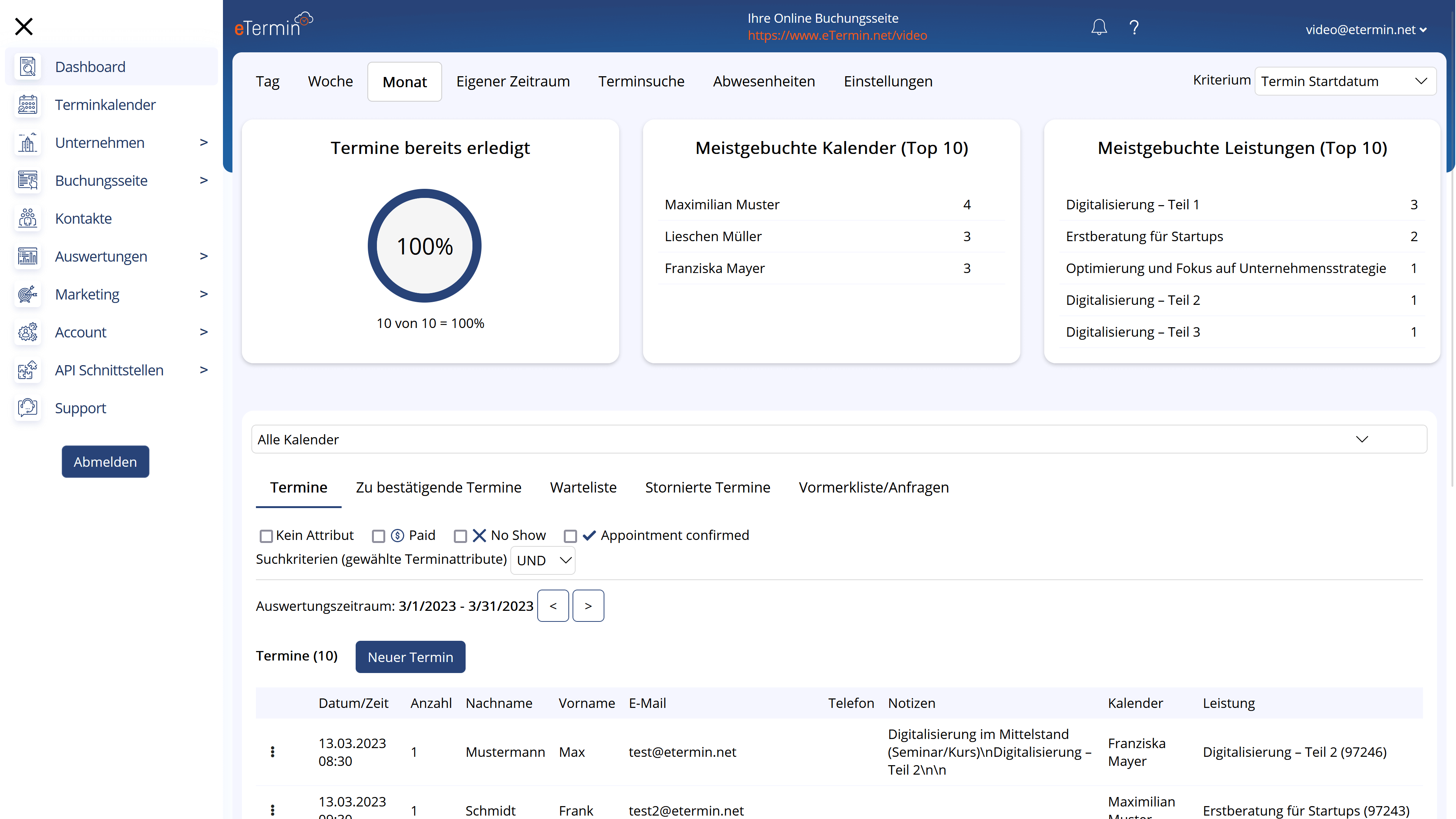 Online Terminkalender