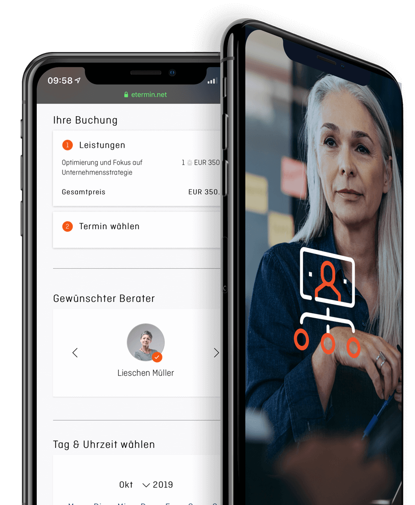 Alles, was Sie für einen perfekten Terminablauf benötigen, mit dem Online Terminplaner vollautomatisch und auf den Punkt organisiert
